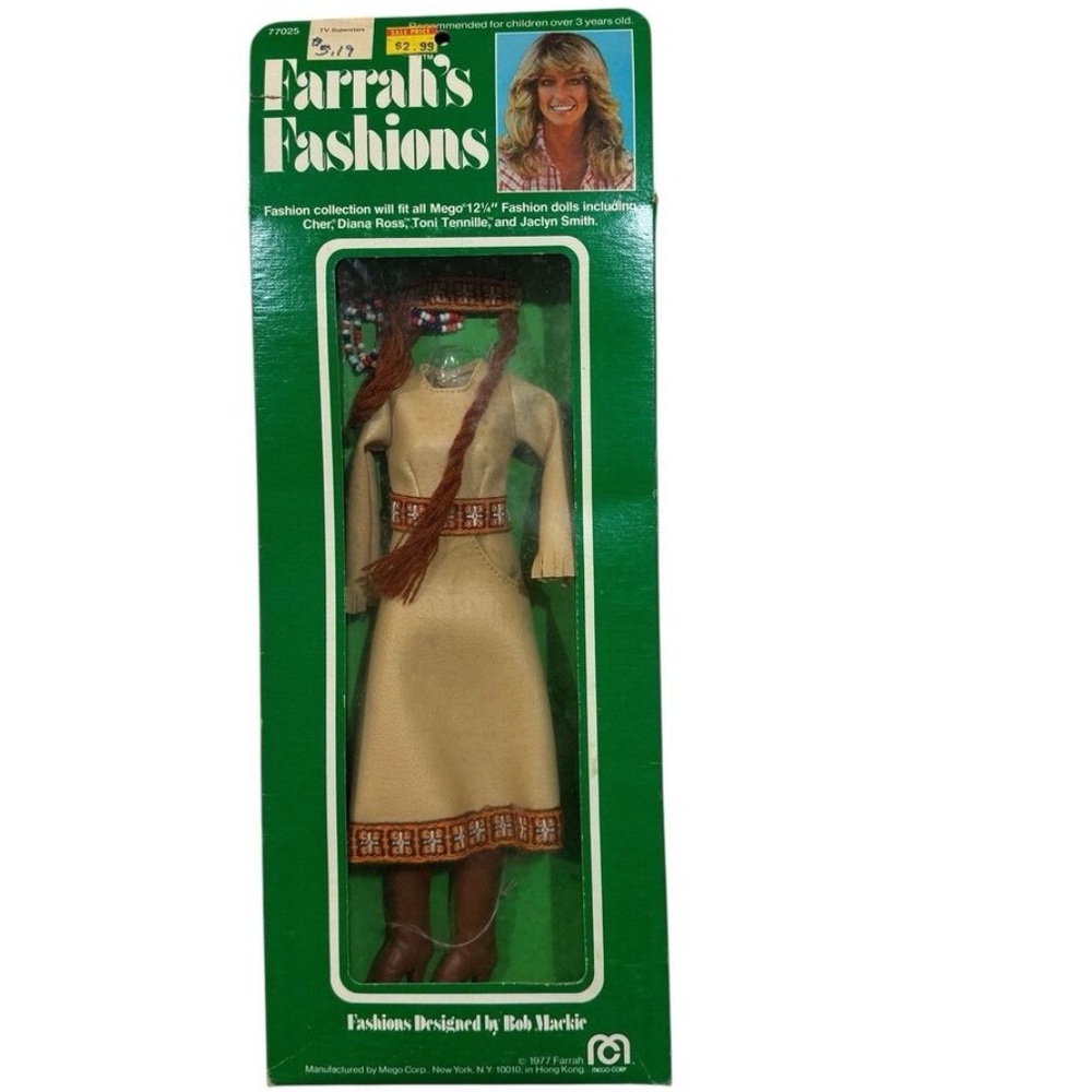Farrah’s‎ Fashions 1977 Mego “Cherokee” Southwest Outfit Boxed Complete MIP NRFB